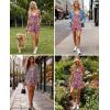 Ekouaer Womens Summer Casual Sleeveless Rompers 2026 Floral Loose Shorts Overalls Adjustable Boho Jumpsuits with Pockets(Rose Red Floral)