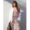 Ekouaer Womens Summer Jumpsuits Dressy Sleeveless Wide Leg Long Pants Rompers Casual One Piece Outfits with Pockets(Black Floral)