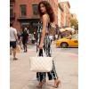 Ekouaer Womens Summer Jumpsuits Dressy Sleeveless Wide Leg Long Pants Rompers Casual One Piece Outfits with Pockets(Black White Tie Dye)