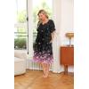 Ekouaer 2 Pack House Dresses for Women with Pockets Short Sleeve Moo Moos Floral Print Mumu Dresses(Blue Floral/Cherry Blossoms)