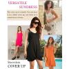 Ekouaer Swimsuit Coverup for Women Sleeveless Bathing Suit Cover Up 2026 Twisted Tank Beach Summer Dress A-line Sundress(Rose Red)