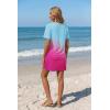 Ekouaer Women’s Coverup Short Sleeve Swimsuit Cover Ups 2026 Summer Bathing Suit Cover Twisted Cover Up Dress S-2XL(Blue Pink Tree)