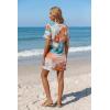 Ekouaer Women’s Coverup Short Sleeve Swimsuit Cover Ups 2026 Summer Bathing Suit Cover Twisted Cover Up Dress S-2XL(Tie Dye Watercolor)