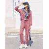 Ekouaer Womens Pajamas Long Sleeve Jogger Sets Comfy Pjs Soft Loungewear 2 Piece Lounge Sets with Pockets S-XXL(Old Rose)
