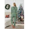 Ekouaer Christmas Onesies for Women Zipper Hooded Onesie Pajamas Adult Soft One Piece Pajama with Pockets(Green Teddy Bear Pattern)