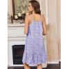Ekouaer Cotton Nightgowns for Women Sleeveless Night Gown Lace Sleep Dress Button Night Shirt Victorian Nightdress(Purple Floral)