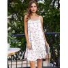 Ekouaer Cotton Nightgowns for Women Sleeveless Night Gown Lace Sleep Dress Button Night Shirt Victorian Nightdress(White Pink Floral)
