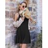 Ekouaer Cotton Nightgowns for Women Sleeveless Night Gown Tank Sleepshirts Racerback Sleep Dress Spaghetti Strap Chemise(Black)
