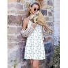 Ekouaer Cotton Nightgowns for Women Sleeveless Night Gown Tank Sleepshirts Racerback Sleep Dress Spaghetti Strap Chemise(Blue Floral White)