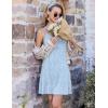 Ekouaer Cotton Nightgowns for Women Sleeveless Night Gown Tank Sleepshirts Racerback Sleep Dress Spaghetti Strap Chemise(Blue Flowers)