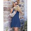 Ekouaer Cotton Nightgowns for Women Sleeveless Night Gown Tank Sleepshirts Racerback Sleep Dress Spaghetti Strap Chemise(Navy)