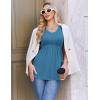 Ekouaer Maternity Shirts 3 Packs Flying Short Sleeve Maternity Tops V Neck T-Shirt Pregnancy Clothes S-XXL(Black/Lake Blue/Lake Green)