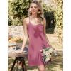 Ekouaer Nightgowns for Women Bamboo Viscose Night Gown Sleeveless Sleep Dress Racerback Spaghetti Strap Chemise Sleepwear(Deep Pink)