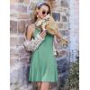 Ekouaer Nightgowns for Women Bamboo Viscose Night Gown Sleeveless Sleep Dress Racerback Spaghetti Strap Chemise Sleepwear(Green)