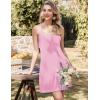 Ekouaer Nightgowns for Women Bamboo Viscose Night Gown Sleeveless Sleep Dress Racerback Spaghetti Strap Chemise Sleepwear(Light Pink)