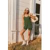 Ekouaer Womens Two Piece Lounge Sets Cami Short Set Soft V Neck Athletic Clothes Summer Matching Outfits(Army Green)