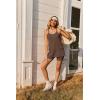 Ekouaer Womens Two Piece Lounge Sets Cami Short Set Soft V Neck Athletic Clothes Summer Matching Outfits(Coffee)