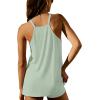 Ekouaer Womens Two Piece Lounge Sets Cami Short Set Soft V Neck Athletic Clothes Summer Matching Outfits(Light Green)