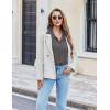 Ekouaer Pajama for Women Set Short Sleeve Button Down Pajamas Sets Soft Lounge Sets for Women Sleepwear PJS(Gray)