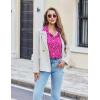 Ekouaer Pajama for Women Set Short Sleeve Button Down Pajamas Sets Soft Lounge Sets for Women Sleepwear PJS(Hot Pink Leopard)