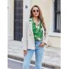 Ekouaer Pajama for Women Set Short Sleeve Button Down Pajamas Sets Soft Lounge Sets for Women Sleepwear PJS(Leaves)