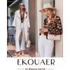 Ekouaer Silk Pajamas For Women 2 Piece Set Satin Pjs Long Sleeve Button Up Sleepwear Comfy Lounge sets(Black-halloween)