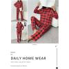 Ekouaer Womens Pajama Sets Button Down Pjs Sets Soft Long Sleeve Sleepwear Button Up Loungewear with Pockets, S-XXL(Black and Red Plaid)