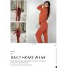 Ekouaer Womens Pajama Sets Button Down Pjs Sets Soft Long Sleeve Sleepwear Button Up Loungewear with Pockets, S-XXL(Caramel Colour)
