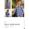 Ekouaer Womens Pajama Sets Button Down Pjs Sets Soft Long Sleeve Sleepwear Button Up Loungewear with Pockets, S-XXL(Purple and Blue Plaid)