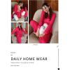 Ekouaer Womens Pajama Sets Button Down Pjs Sets Soft Long Sleeve Sleepwear Button Up Loungewear with Pockets, S-XXL(Rose Red)