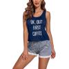 Ekouaer Womens Pajama Sets Sleeveless Tank Top and Shorts Pj Set Lace Hem Sleepwear S-XXXL(Navy Blue)