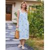 Ekouaer Nightgowns for Women Sleeveless Night Gown Victorian Sleep Shirt with Pockets Ladies Pjs Lace Trim Sleepwear S-XXL(Blue Dandelion)