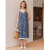 Ekouaer Nightgowns for Women Sleeveless Night Gown Victorian Sleep Shirt with Pockets Ladies Pjs Lace Trim Sleepwear S-XXL(Blue Yellow Flower)