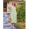 Ekouaer Nightgowns for Women Sleeveless Night Gown Victorian Sleep Shirt with Pockets Ladies Pjs Lace Trim Sleepwear S-XXL(Green Yellow Flowers)