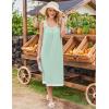 Ekouaer Nightgowns for Women Sleeveless Night Gown Victorian Sleep Shirt with Pockets Ladies Pjs Lace Trim Sleepwear S-XXL(Light Green)