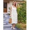 Ekouaer Nightgowns for Women Sleeveless Night Gown Victorian Sleep Shirt with Pockets Ladies Pjs Lace Trim Sleepwear S-XXL(Pink Purple Flower)