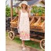 Ekouaer Nightgowns for Women Sleeveless Night Gown Victorian Sleep Shirt with Pockets Ladies Pjs Lace Trim Sleepwear S-XXL(Watercolor Flowers-pink)