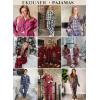 Ekouaer Pajamas for Women 2 Piece Lounge Set Long Sleeve Plaid Sleepwear Casual 2 Piece Pjs S-XXL(Black Red Plaid)