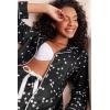 Ekouaer Women’s Pajamas Long Sleeve Sleepwear Casual Button Down Loungewear Soft Pjs Set S-XXL(Black With Stars)