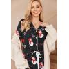 Ekouaer Women’s Pajamas Long Sleeve Sleepwear Casual Button Down Loungewear Soft Pjs Set S-XXL(Christmas Pattern2)