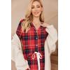 Ekouaer Women’s Pajamas Long Sleeve Sleepwear Casual Button Down Loungewear Soft Pjs Set S-XXL(Christmas Plaid)