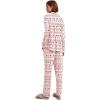 Ekouaer Women’s Pajamas Long Sleeve Sleepwear Casual Button Down Loungewear Soft Pjs Set S-XXL(Christmas Reindeer)