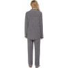 Ekouaer Women’s Pajamas Long Sleeve Sleepwear Casual Button Down Loungewear Soft Pjs Set S-XXL(Flower Grey)