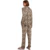 Ekouaer Women’s Pajamas Long Sleeve Sleepwear Casual Button Down Loungewear Soft Pjs Set S-XXL(Leopard)
