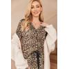 Ekouaer Women’s Pajamas Long Sleeve Sleepwear Casual Button Down Loungewear Soft Pjs Set S-XXL(Leopard)