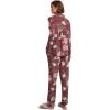 Ekouaer Women’s Pajamas Long Sleeve Sleepwear Casual Button Down Loungewear Soft Pjs Set S-XXL(Red Floral)