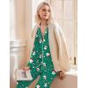 Ekouaer Women’s Pajamas Long Sleeve Sleepwear Casual Button Down Loungewear Soft Pjs Set S-XXL(Santa Claus)