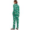 Ekouaer Women’s Pajamas Long Sleeve Sleepwear Casual Button Down Loungewear Soft Pjs Set S-XXL(Santa Claus)