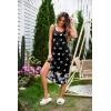 Ekouaer Women’s Sleeveless Nightgown Long Nightgowns for Women Full Slip Soft Nightshirt Wide Strap Sleepwear Lounge Dresses(Black Butterfly)