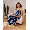 Ekouaer Women’s Sleeveless Nightgown Long Nightgowns for Women Full Slip Soft Nightshirt Wide Strap Sleepwear Lounge Dresses(Blue Floral)